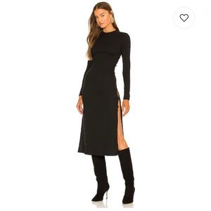 NWT Revolve/Michael Costello Louie midi sweater dress in Black NWT